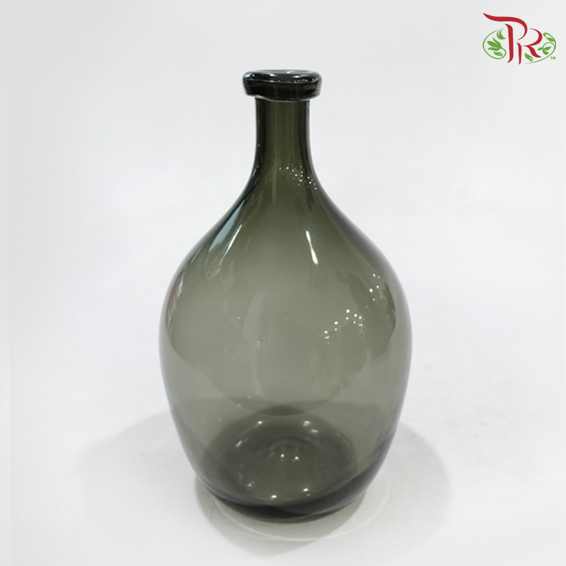 Gray Color Glass Vase (Y309929GY / Y309940GY / Y309955GY) (With Size Options)