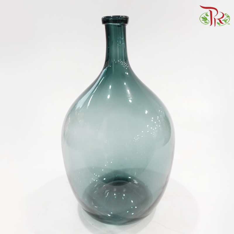 Dark Green Glass Vase (Y309929GE / Y309940GE / Y309955GE) (With Size Options)