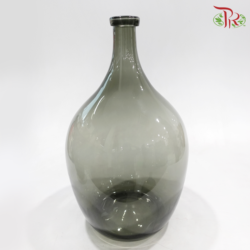 Gray Color Glass Vase (Y309929GY / Y309940GY / Y309955GY) (With Size Options)