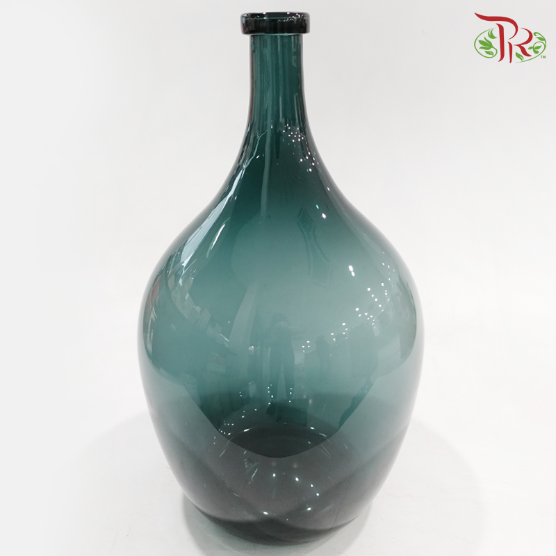 Dark Green Glass Vase (Y309929GE / Y309940GE / Y309955GE) (With Size Options)