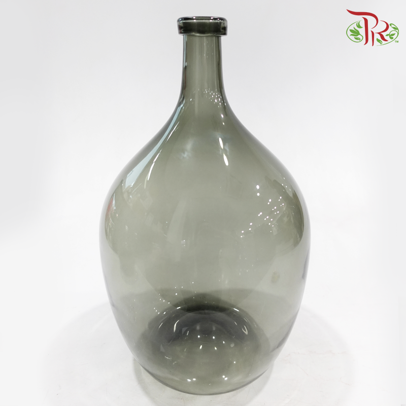 Gray Color Glass Vase (Y309929GY / Y309940GY / Y309955GY) (With Size Options)