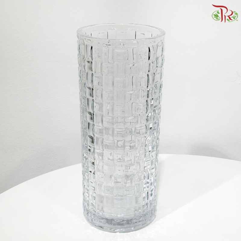 HF35/6/V18805 - Block Design Crystal Vase (YSHF35)