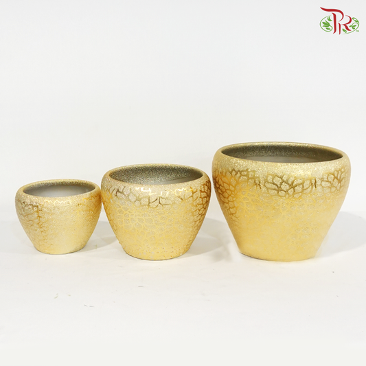 YU571 - Gold Pot (With Size Options)
