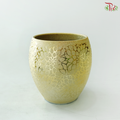 YU-605 Gold Flower Lined Pot (With Option)