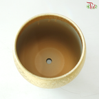 YU-605 Gold Flower Lined Pot (With Option)