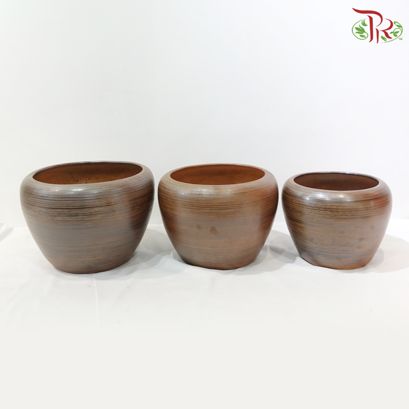 ZZY-Bali Pot (No Holes) - Brown