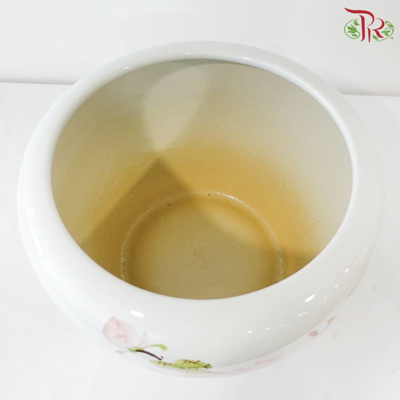 ZZY - Pink Red Peony Flower Pot (No Hole) (With Size Option)