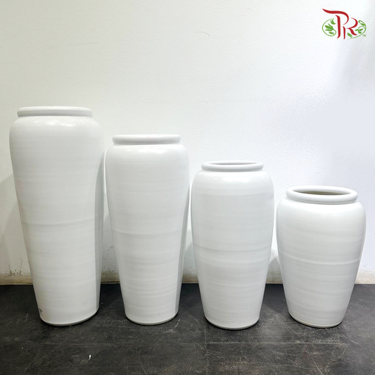 ZZY-S White Vase (With Size Option)