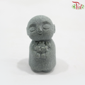 107A Zen Miniature - Little Monk Holding Flowers《花的地藏》(Per Unit)