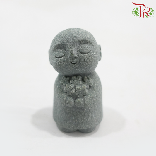 Zen Miniature - Zen Buddha With Flowers《花的地藏》(Per Unit)