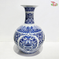 A150 Ceramic Jing De Vase (A150CJDV)-Antique Blue & White-Pudu Ria Florist-prflorist.com.my