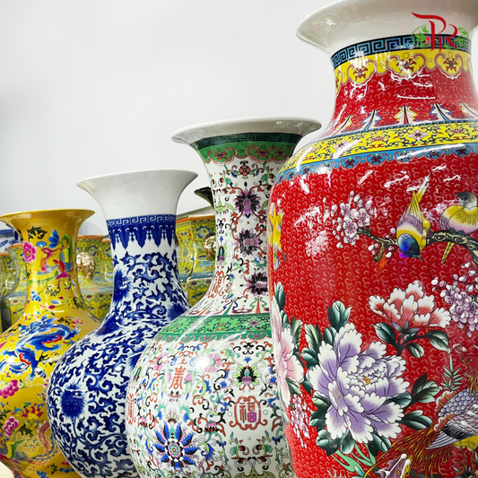 A150 Ceramic Jing De Vase (A150CJDV)-Pudu Ria Florist-prflorist.com.my