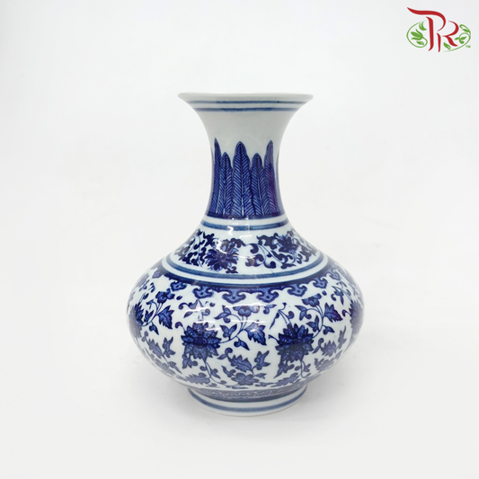 A16 - Ceramic Qing Hua Vase-Pudu Ria Florist-prflorist.com.my
