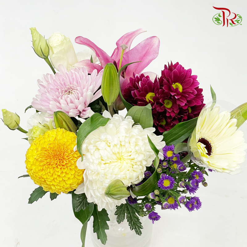 Assorted Flower Prayer Bunch (L) – Pudu Ria Florist