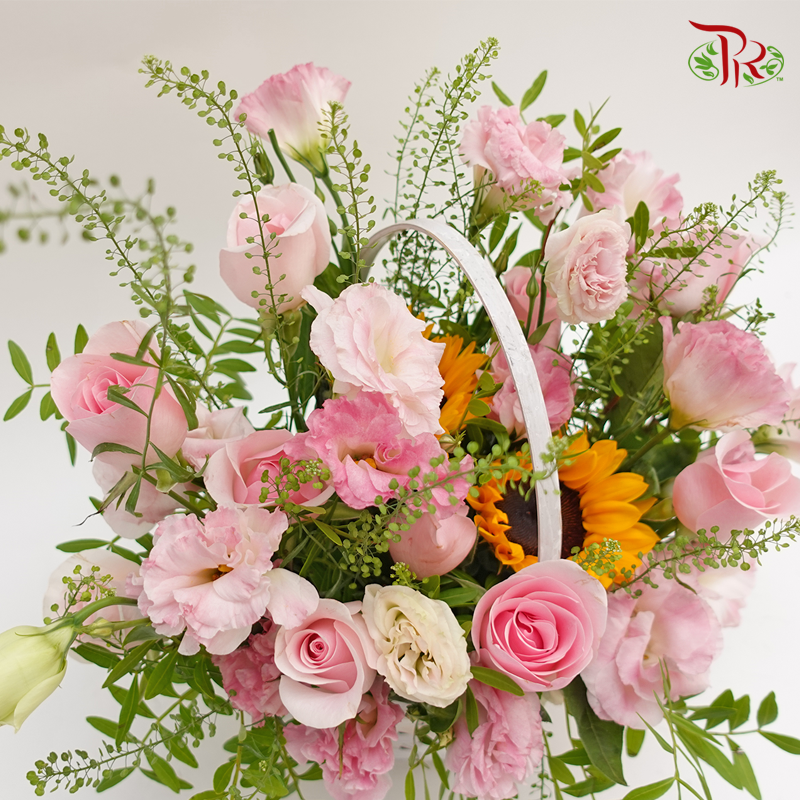 Assorted Small Basket Flower Arrangement-Pudu Ria Florist-prflorist.com.my