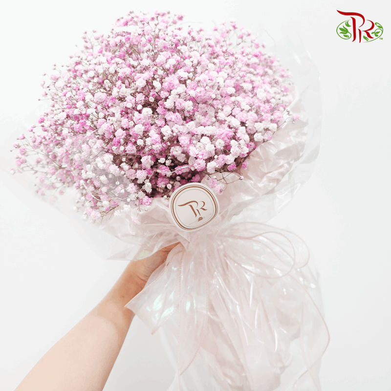 Baby's Breath Bouquet - Light Pink (Optional With LED Light)