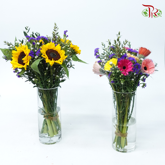 Blooms Medley Bunch (Sunflower/ Gerbera)-Malaysia-prflorist.com.my