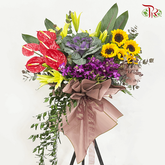 Brassica Floral Arrangement- Unique Opening Stand-Pudu Ria Florist-prflorist.com.my