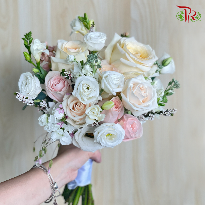 Bridal Bouquet- Assorted Sweet Tone-Pudu Ria Florist-prflorist.com.my