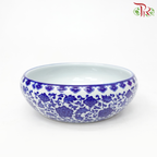 Ceramic Qing Hua Pot (With Options)-Option B - 8cm (H)x 19cm (D)-Pudu Ria Florist-prflorist.com.my