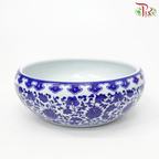 Ceramic Qing Hua Pot (With Options)-Option C - 8.5cm (H) x 21cm (D)-Pudu Ria Florist-prflorist.com.my