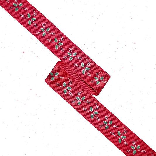Christmas Ribbon FRB060#4 (Grosgrain)-Pudu Ria Florist-prflorist.com.my