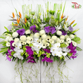 Condolence Stand With Orchid Phalaenopsis Theme