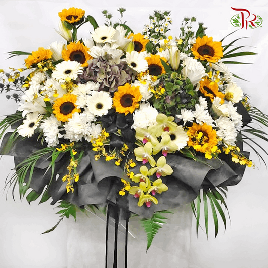 Condolence Stand With Sunflower Theme