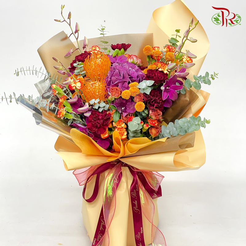 Festival of Lights- Deepavali Gifting Hand Bouquet (L size) - Pudu Ria Florist