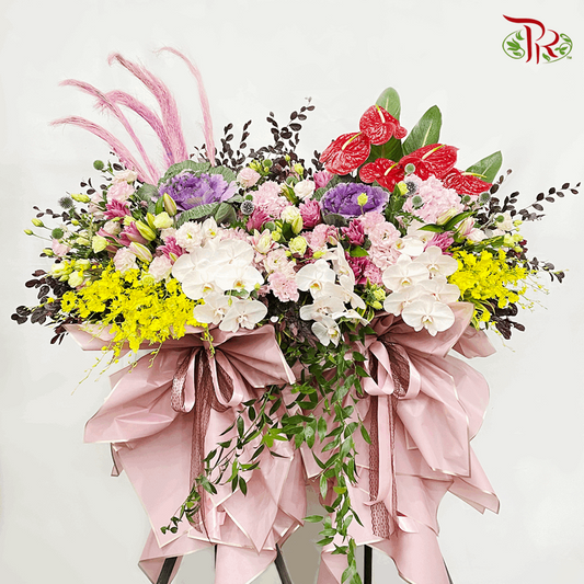 Deluxe Opening Flower Stand - Double Fancy Prosperity-Pudu Ria Florist-prflorist.com.my