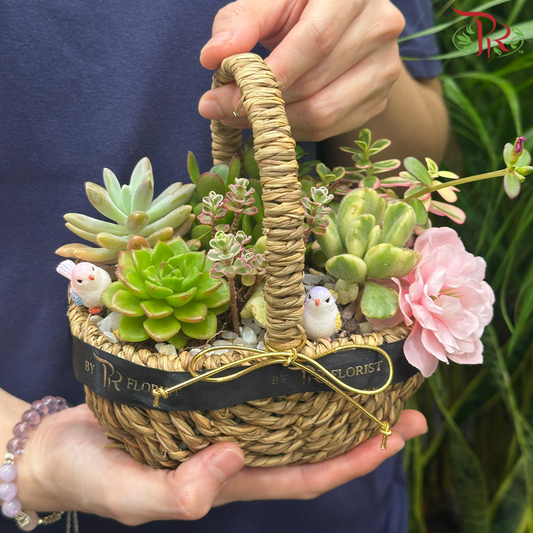 Desert Oasis Basket Arrangement (With Options)-Pudu Ria Florist-prflorist.com.my