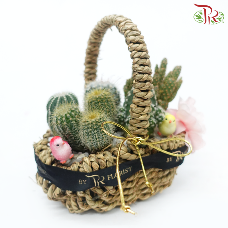 Desert Oasis Basket Arrangement (With Options)-Pudu Ria Florist-prflorist.com.my