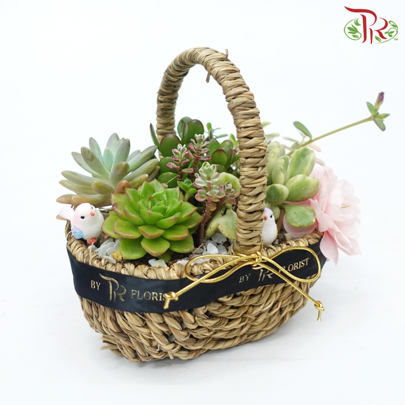 Desert Oasis Basket Arrangement (With Options)-Pudu Ria Florist-prflorist.com.my