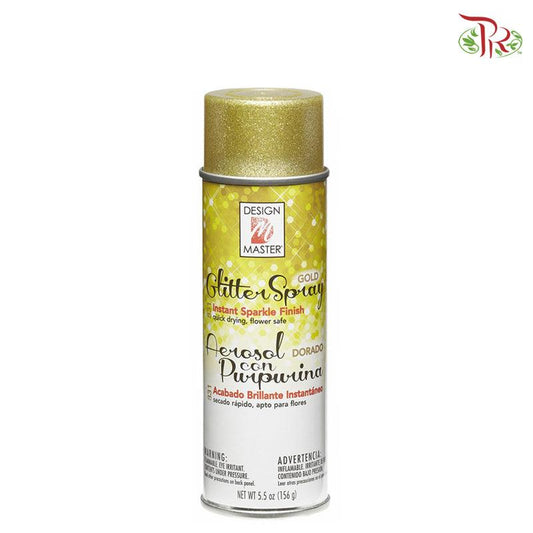 Design Master Colortool Spray - Glitter Gold (831)-Design Master-prflorist.com.my