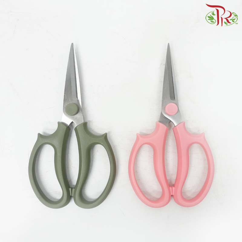 Dual Use Scissors (Flower Cut + Ribbon Cut) (With Color Options)-Pudu Ria Florist-prflorist.com.my