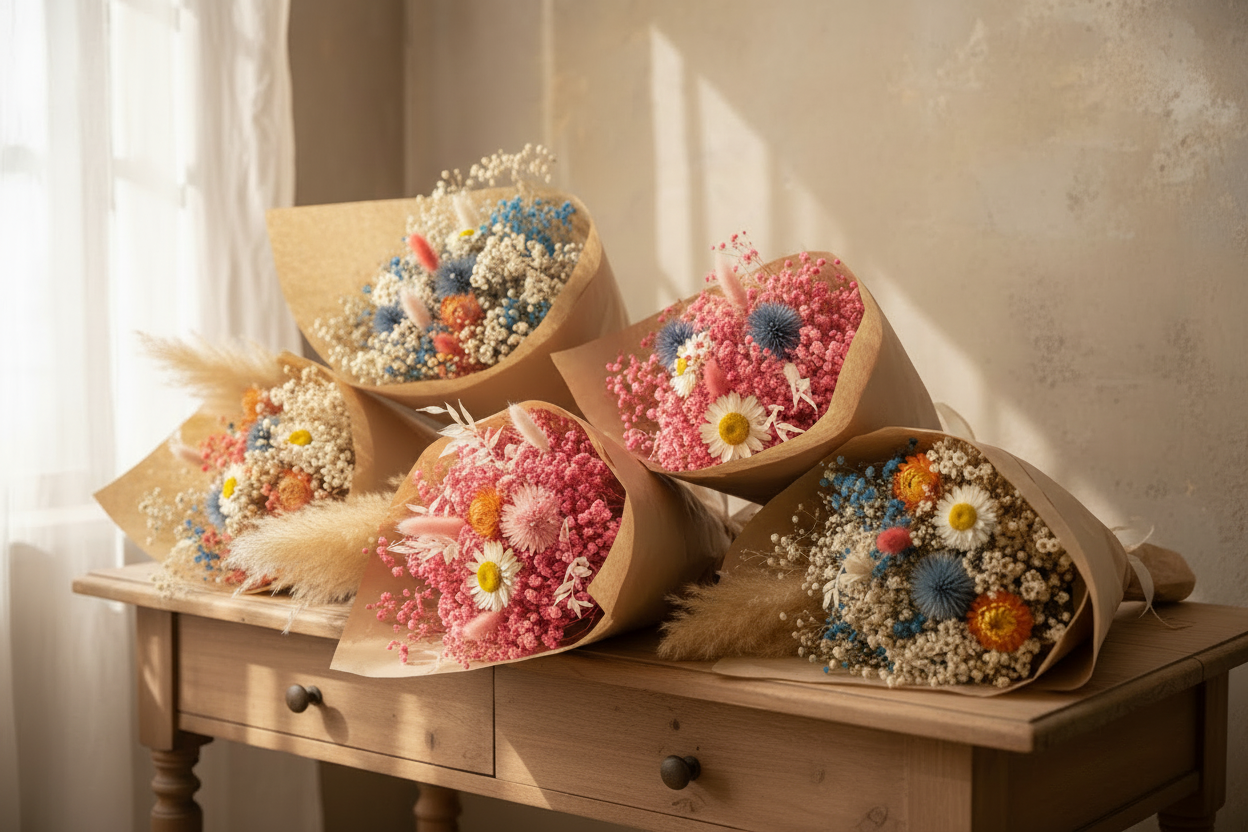 Everlasting flowers without logo