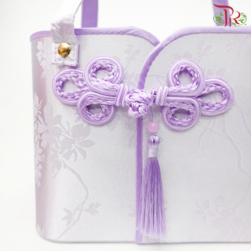 FB4-FB6 - CNY Single Button Rectangular Hand Held Floral Box (With Options) (WFL173CD)-Pudu Ria Florist-prflorist.com.my