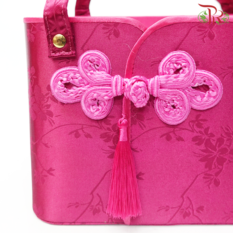 FB4-FB6 - CNY Single Button Rectangular Hand Held Floral Box (With Options) (WFL173CD)-Pudu Ria Florist-prflorist.com.my