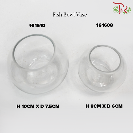 Fish Ball Vase - (161608 & 161610)-Pudu Ria Florist-prflorist.com.my