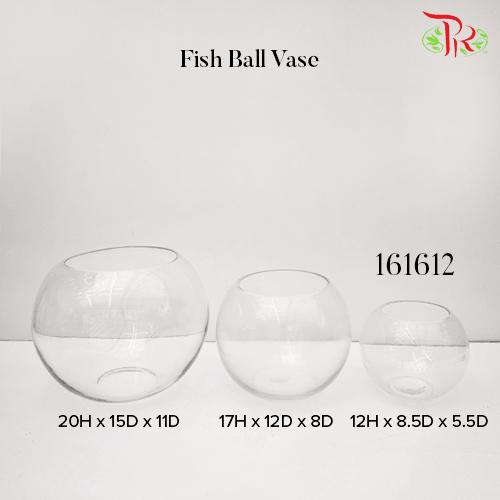 Fish Ball Vase - (161612)-Pudu Ria Florist-prflorist.com.my