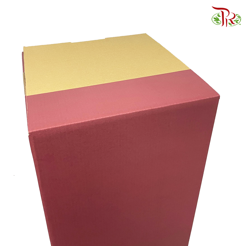 Foldable Flower Stand Box (M/L)-M-Red-Pudu Ria Florist-prflorist.com.my
