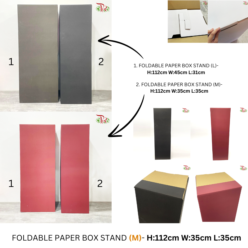 Foldable Flower Stand Box (M/L)-Pudu Ria Florist-prflorist.com.my