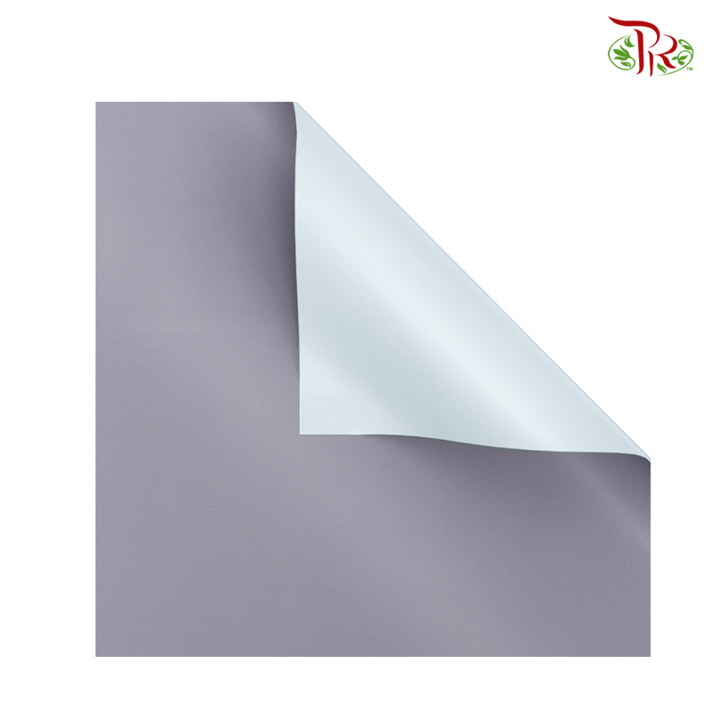 FPL039#5 Wrapping Paper (2tones) - Light Ice Blue & Light Grey-Pudu Ria Florist-prflorist.com.my