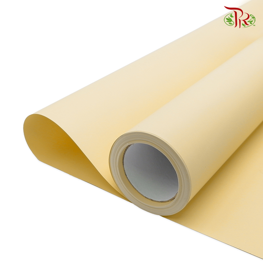 FPL067#16 Wrapping Paper - Pale Yellow-Yellow-Pudu Ria Florist-prflorist.com.my