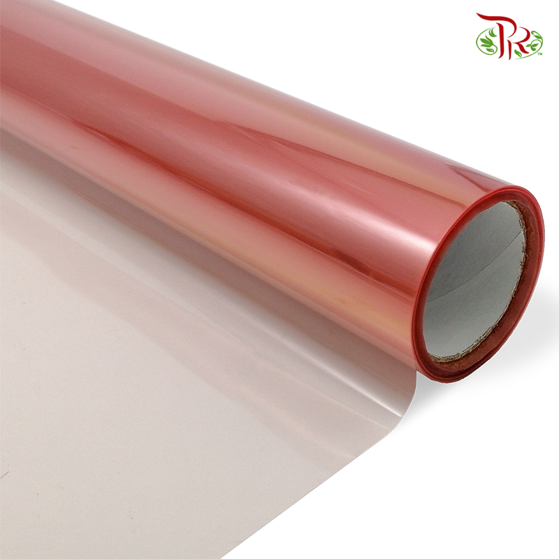 FPL092#5 Symphony Cellophane Wrapping Paper - Lotus-Red-Pudu Ria Florist-prflorist.com.my