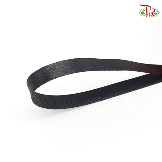 FRB061#13 Black - Satin Ribbon-Pudu Ria Florist-prflorist.com.my