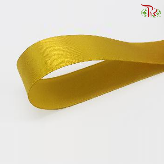 FRB062#11 Gold - Satin Ribbon-Pudu Ria Florist-prflorist.com.my