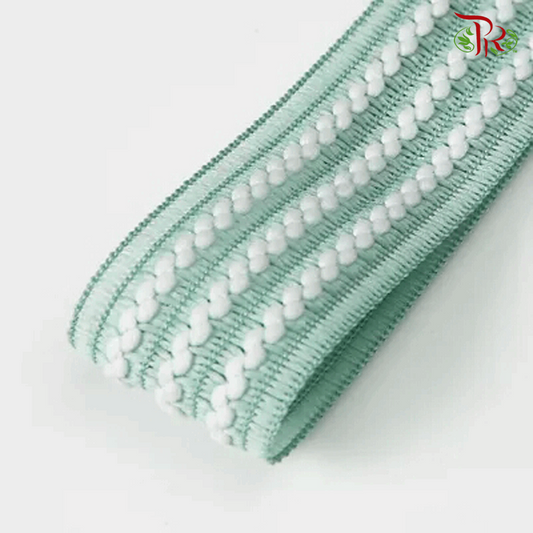 FRB076#4 Pale Green - Cotton Ribbon (25mm)-Green-Pudu Ria Florist-prflorist.com.my