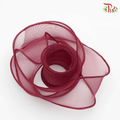 FRB088#4 Maroon - Fishtail Xtra Ribbon-Maroon-Pudu Ria Florist-prflorist.com.my