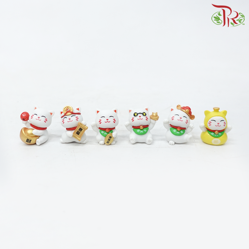 Gardening Miniature - Fortune Cats《招财猫》(6 Units)-Pudu Ria Florist-prflorist.com.my